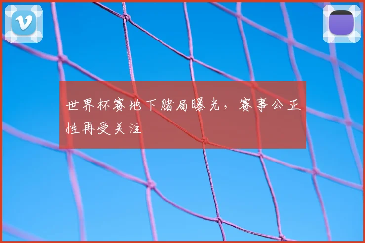 世界杯赛地下赌局曝光，赛事公正性再受关注
