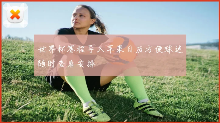 世界杯赛程导入苹果日历方便球迷随时查看安排